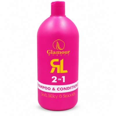 Glamour Beauty 2-in-1 Shampoo & Conditioner 1L – Moisturising Hair Cleanser