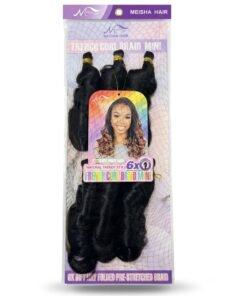 Meisha Hair French Curl Braid Mini 8 Inch pre-stretched braiding hair