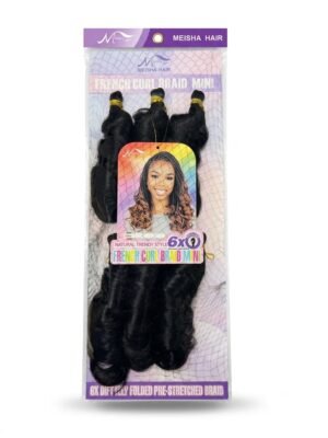 Meisha Hair French Curl Braid Mini 8 Inch – 6X Pre-Stretched Braiding Hair