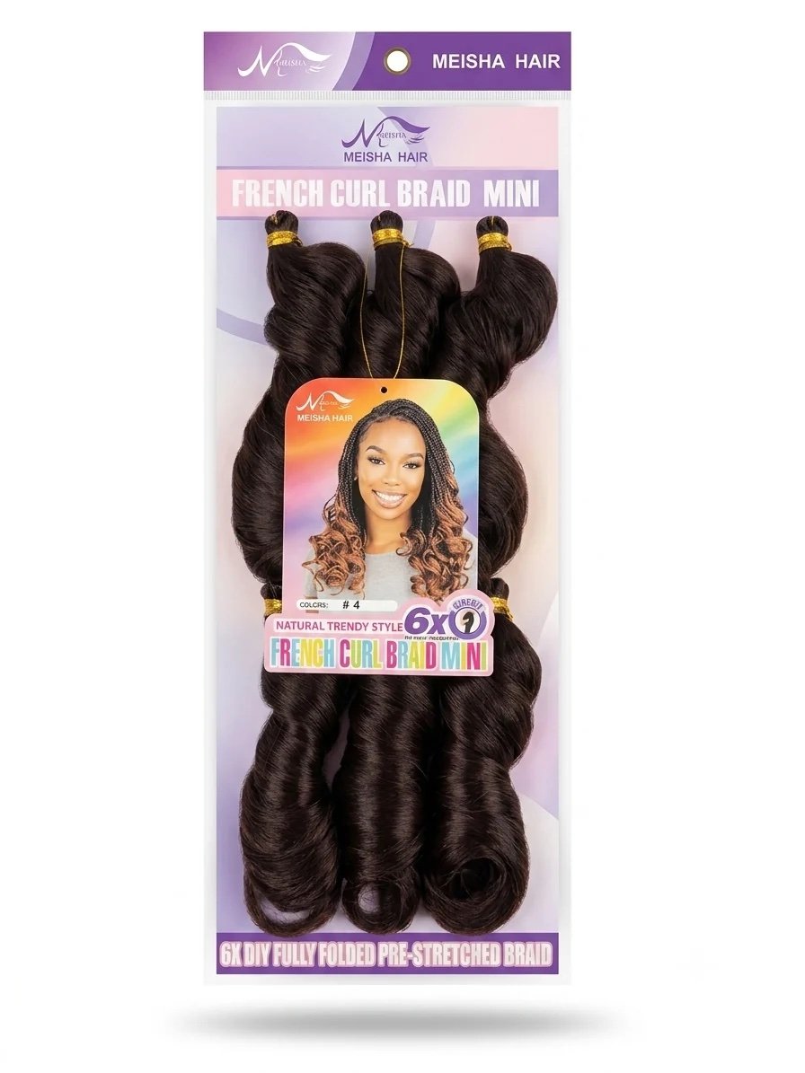 Meisha Hair French Curl Braid Mini 8 Inch Color 4 gallery image