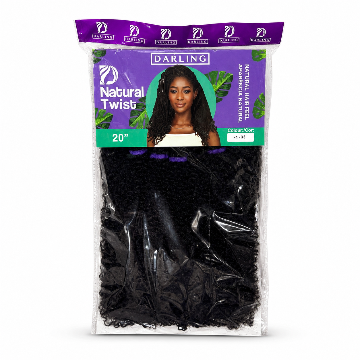 Darling Natural Twist 20 inch hair extensions colour 1/33