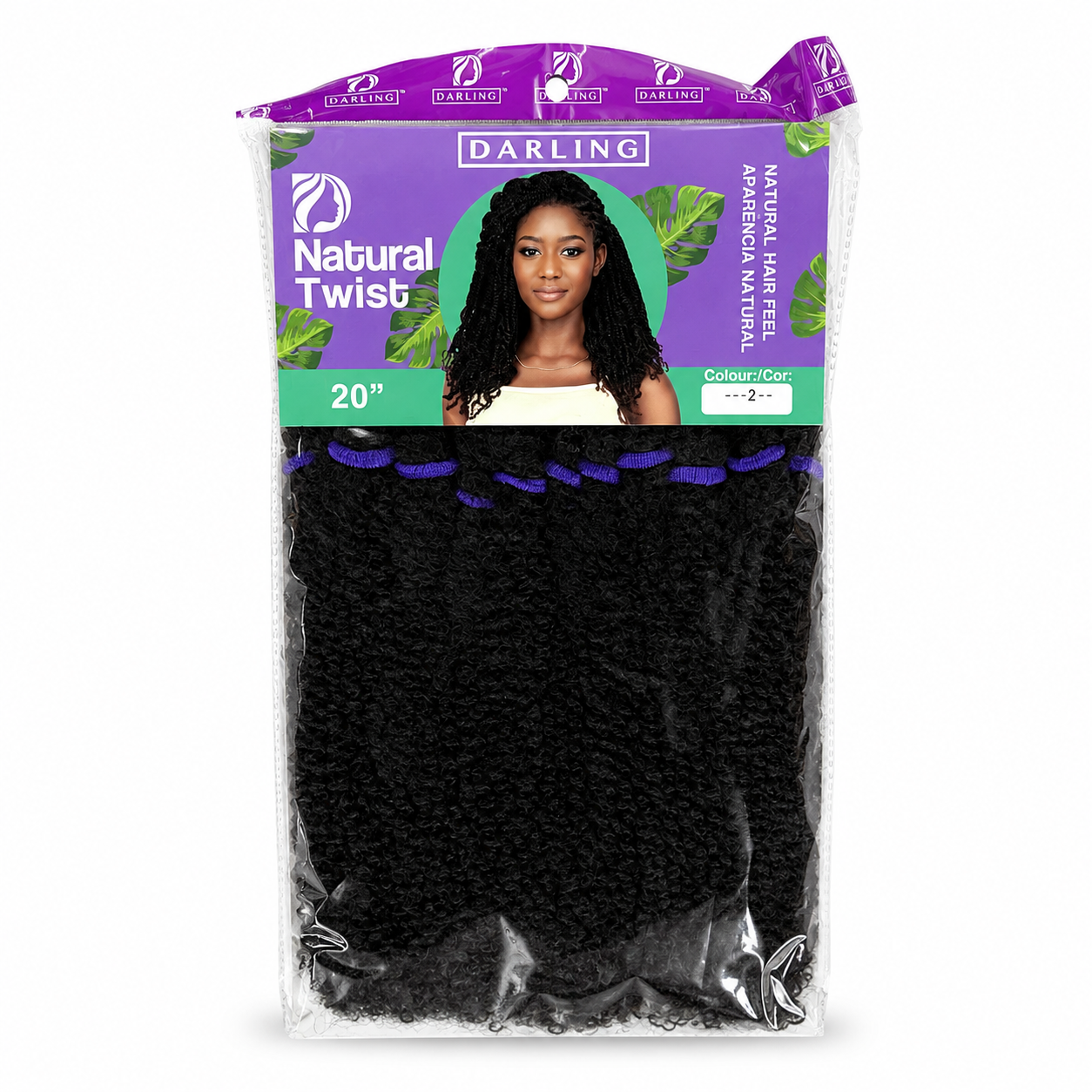 Darling Natural Twist Crochet Hair Extensions 20 Inch #2