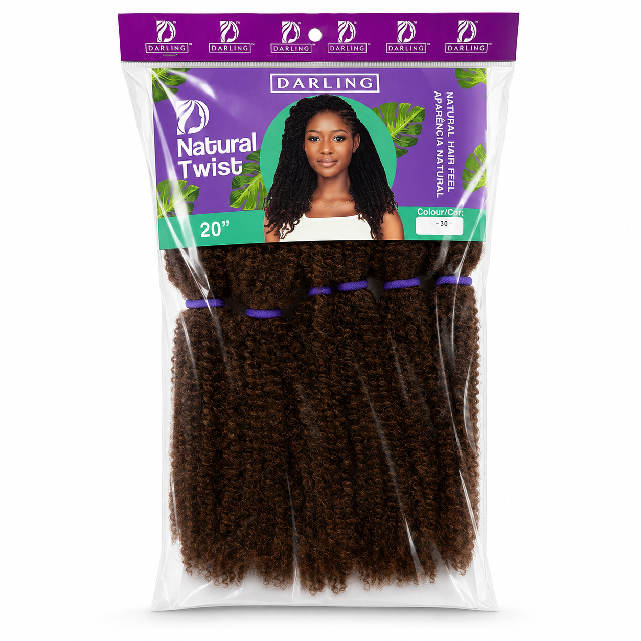 Darling Natural Twist Crochet Hair Extensions 20 Inch #30