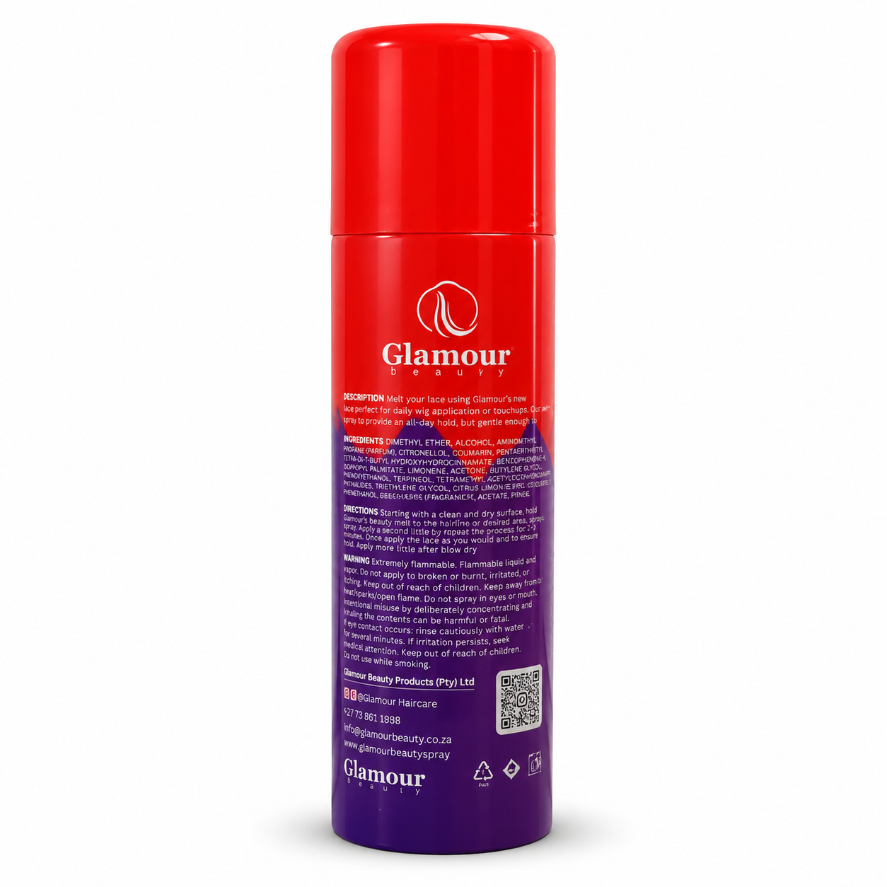 Glamour Beauty Purple Lace Perfect Spray – Lace Wig Adhesive & Hold Spray - Image 3