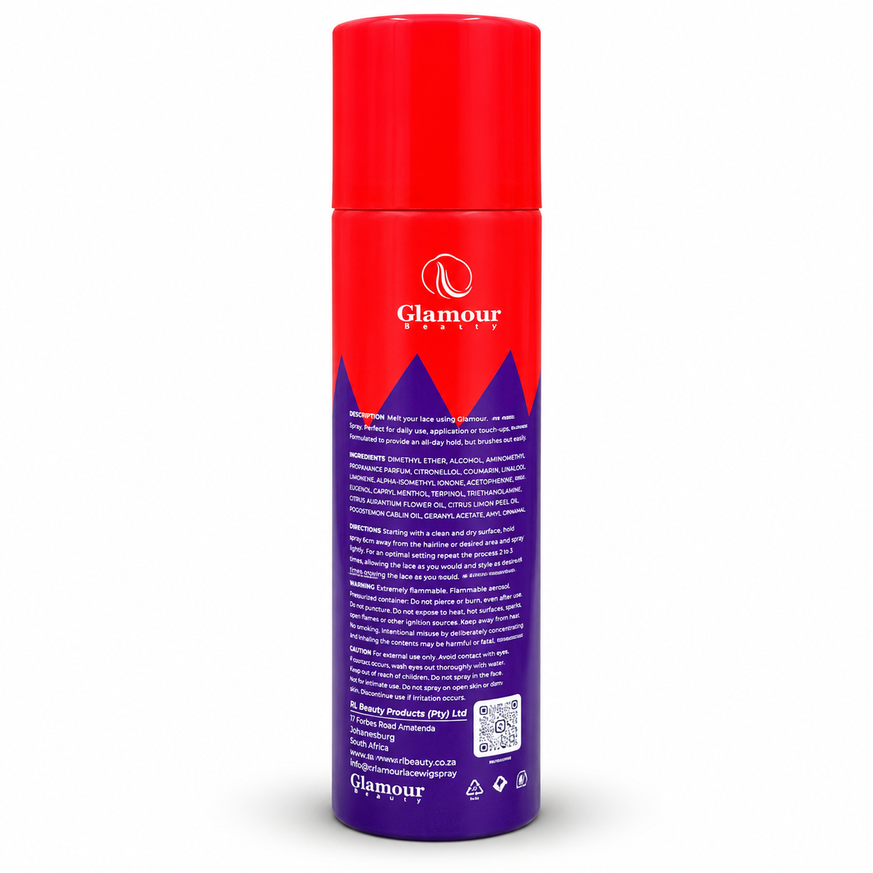 Glamour Beauty Purple Lace Perfect Spray – Lace Wig Adhesive & Hold Spray - Image 2